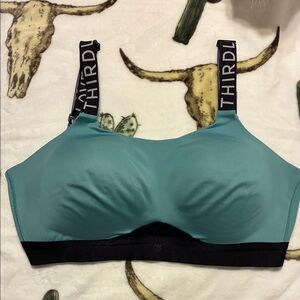 ThirdLove Teal/Black Sports Bra, 36F